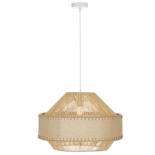 PEN880 Bright Star NATURAL NATURAL PENDANT 1 X ES LED ONLY