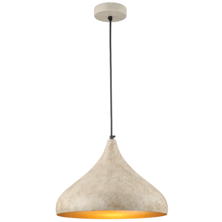 PEN887 Bright Star SAND RUF SAND COLOUR METAL PENDANT 1X60W ES