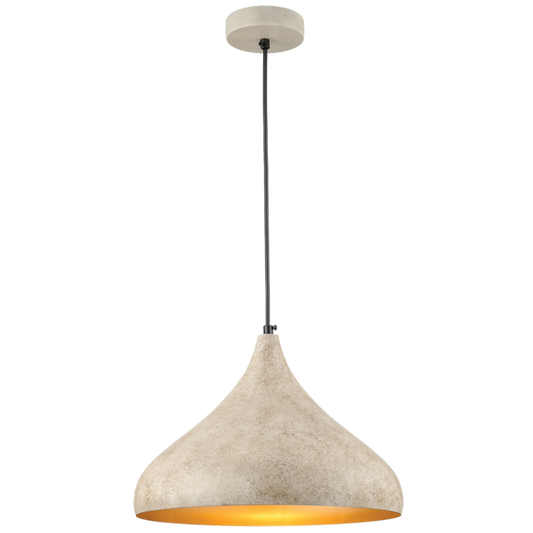 PEN887 Bright Star SAND RUF SAND COLOUR METAL PENDANT 1X60W ES