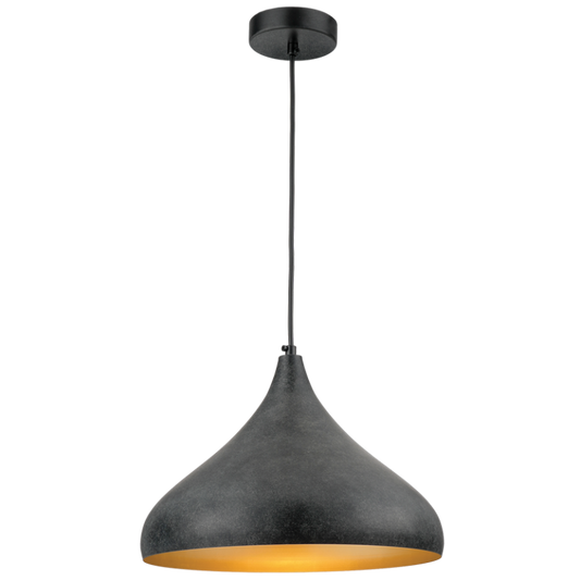 PEN888 Bright Star BLACK RUF BLACK METAL PENDANT 1X60W ES