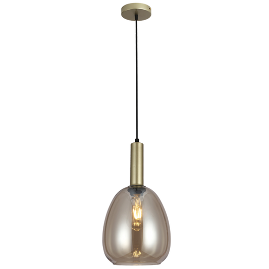 PEN891 Bright Star CHAMPAGNE CHAMPAGNE COLOUR PENDANT 1X40W ES