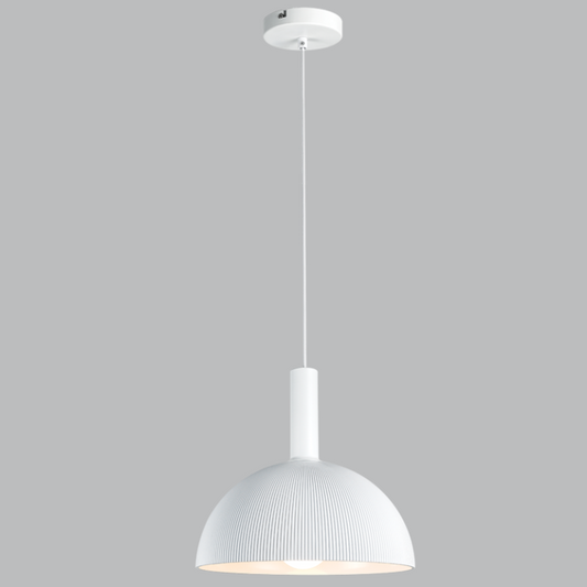 PEN893 Bright Star WHITE METAL & ACRYLIC WHITE PENDANT 1X60W ES