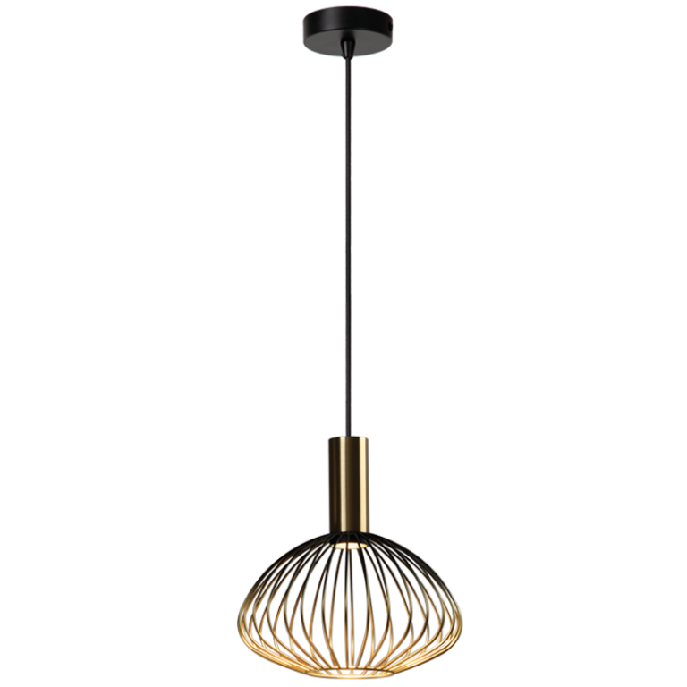 PEN896 Bright Star GOLD METAL GOLD PENDANT 1X5W GU10 LED