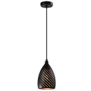 PEN897 Bright Star BLACK METAL BLACK PENDANT 1X40W ES