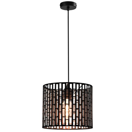 PEN898 Bright Star BLACK METAL BLACK PENDANT 1X40W ES