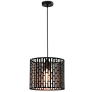 PEN898 Bright Star BLACK METAL BLACK PENDANT 1X40W ES