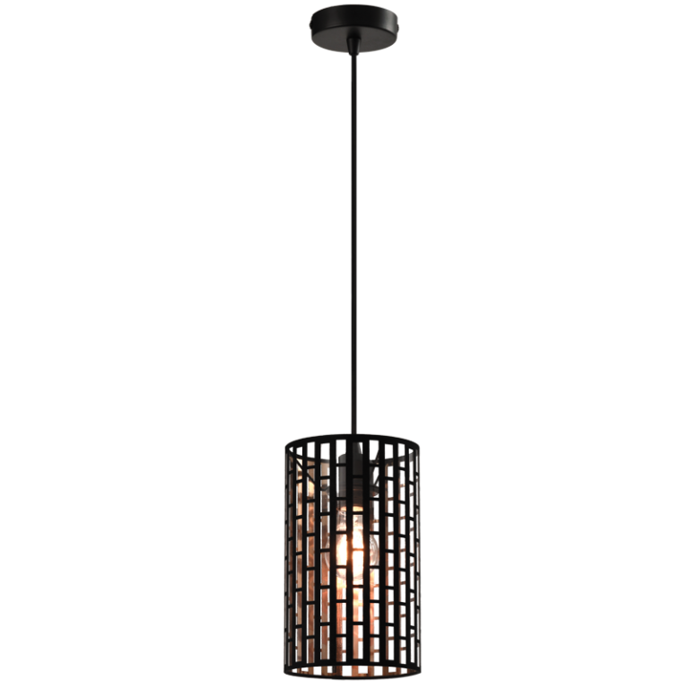 PEN899 Bright Star BLACK METAL BLACK PENDANT 1X40W ES