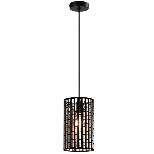 PEN899 Bright Star BLACK METAL BLACK PENDANT 1X40W ES