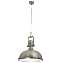 PEN902 Bright Star SATIN SATIN CHR PENDANT 1X60W ES 390MM