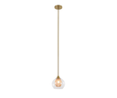 PEN914/1 Bright Star GOLD METAL PENDANT INNER GOLD MESH CLEAR OUTER 1X40W ES