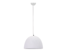 PEN930 Bright Star WHITE METAL PENDANT WHITE CERAMIC SHADE 1X40W ES 320MM