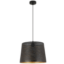 PEN939 Bright Star BLACK PENDANT BLACK OUTER GOLD INNER 1X40W ES 350MM