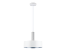 PEN967 Bright Star WHITE MATT WH POLISHED CHR METAL PENDANT 1X40W ES