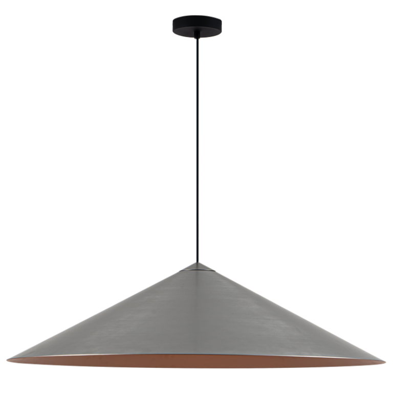 PEN976 Bright Star BK/WASH ALUMINIUM PENDANT (USE BULB LED 300/301)