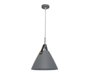PEN606 Bright Star GREY GREY METAL PENDANT LEATHER STRAP 1X60W ES 350MM
