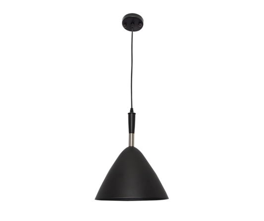 PEN607 Bright Star BLACK BLACK METAL PENDANT 1X60W ES 275MM