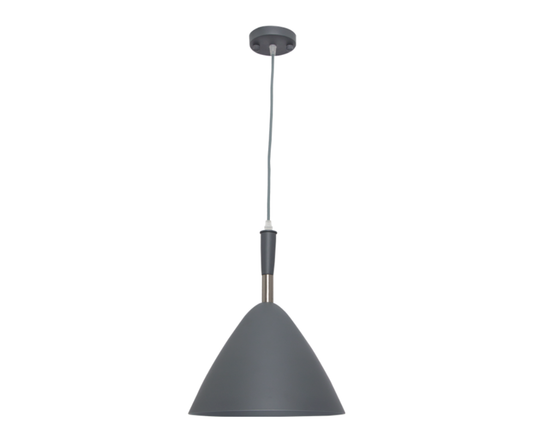 PEN607 Bright Star GREY GREY METAL PENDANT 1X60W ES 275MM