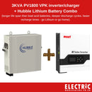 MUST PV1800 VPK multi-function inverter/charger & Hubble 24v Lithium-Ion Battery - Combo DEAL!