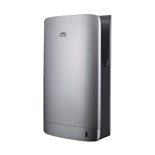 Radiant 750W Silver Dual Jet High-Speed Commercial Hand Dryer (IP24) – RHD14