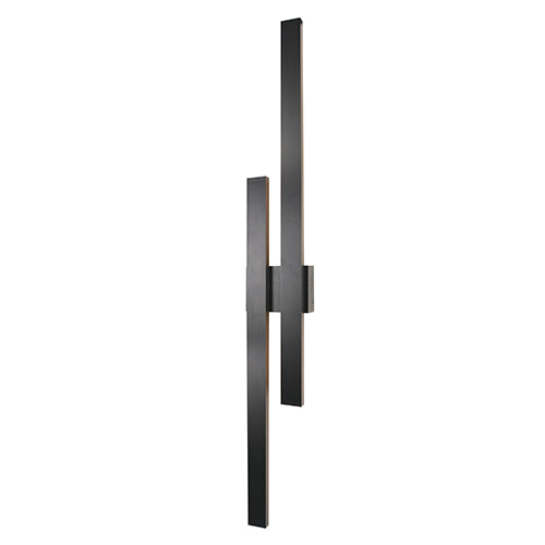 Radiant Strut Dual 48W Integrated LED Outdoor Wall Light (Black, 3000K, IP65) – RO428