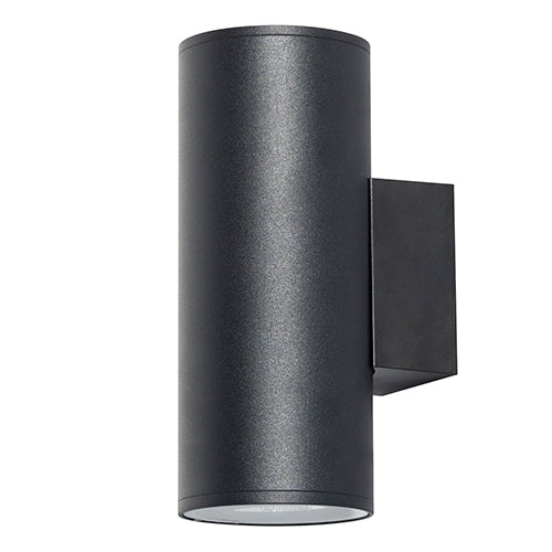 Radiant Bue Round Up & Down E27 Outdoor Wall Light (Black, IP65) – RO433