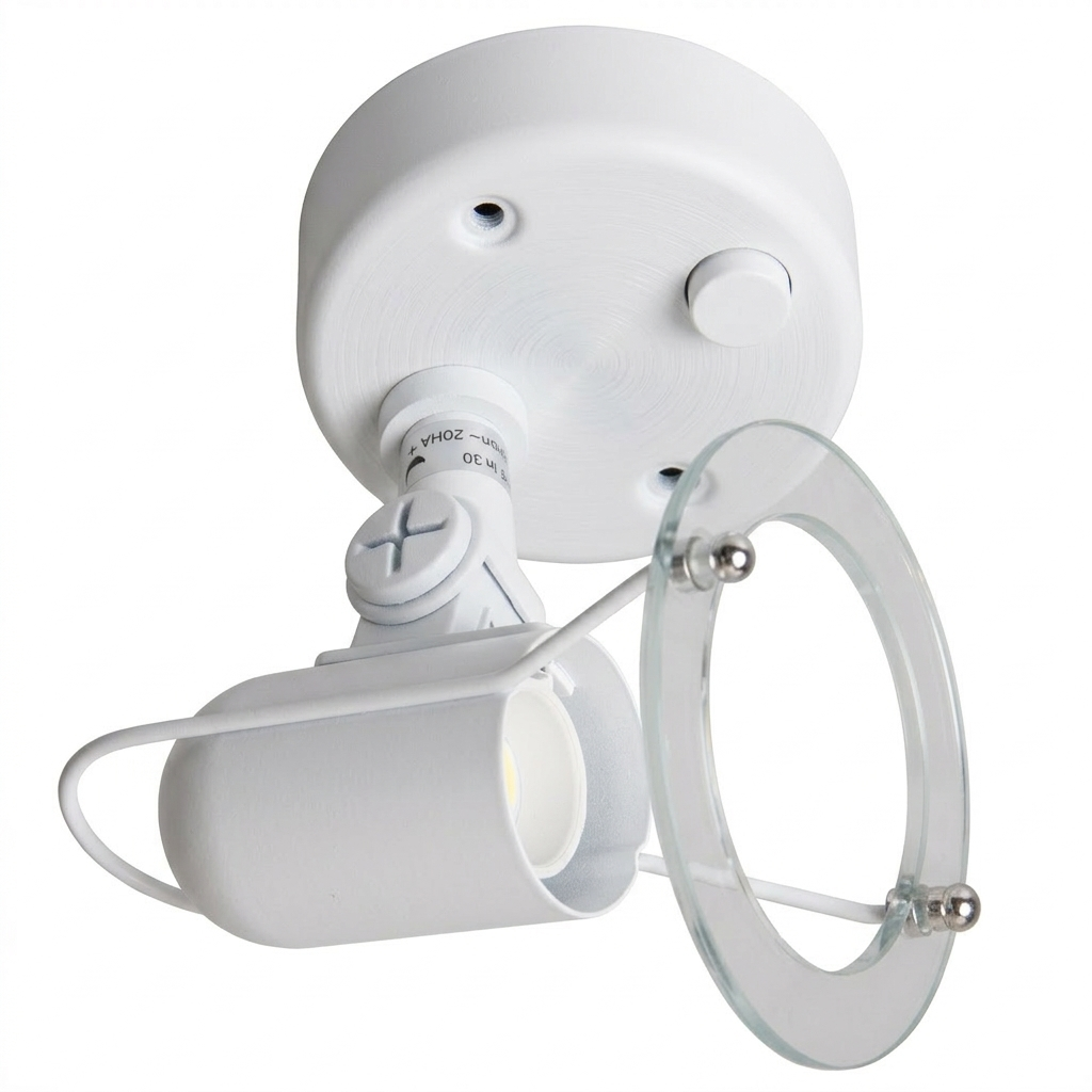 S005/1 Bright Star WH WHITE WITH SWITCH 1XR50 SES 80MM