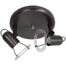 S005/2R Bright Star GUN MET SATURN 2LIGHT ROUND BASE GUN MET 2XR50 SES 190MM