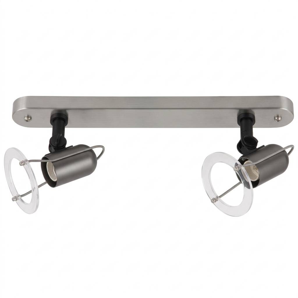 S005/2 Bright Star SATIN SATURN 2LITE BAR SATIN 2X R50 SES 350MM