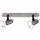 S005/2 Bright Star SATIN SATURN 2LITE BAR SATIN 2X R50 SES 350MM