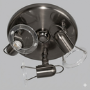 S005/3R Bright Star GUN MET SATURN 3LIGHT ROUND BASE GUN MET 3XR50 SES 230MM