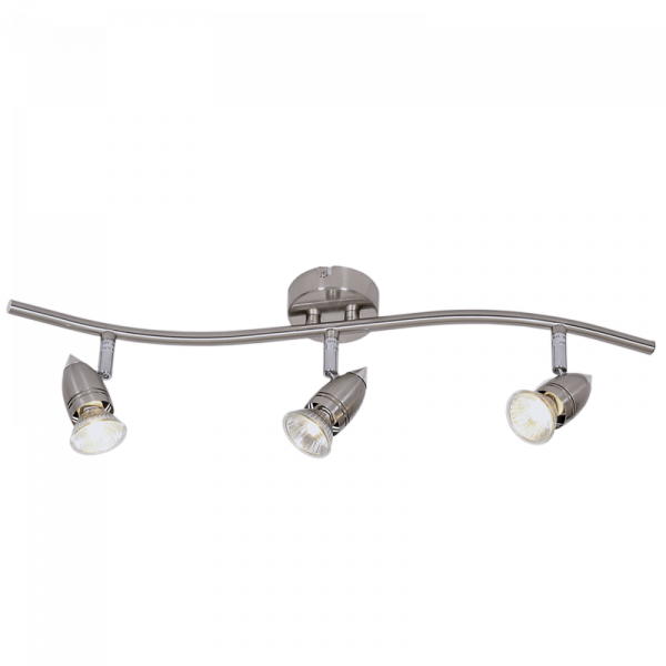 S042/3 Bright Star S/CH SATIN AND POLISHED CHR SPOT 3X50W GU10 80MM 565MM