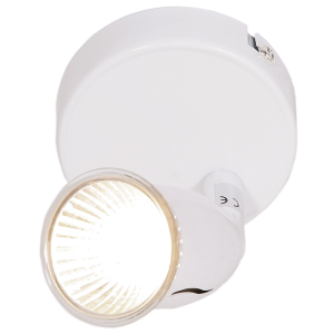 S049/1 Bright Star WH WHITE SPOT 1x50W GU10 - 80MM BASE