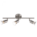 S055/3 Bright Star SATIN SATIN CHROME SPOT 3X50W GU10 BASE 80MM BAR 380MM