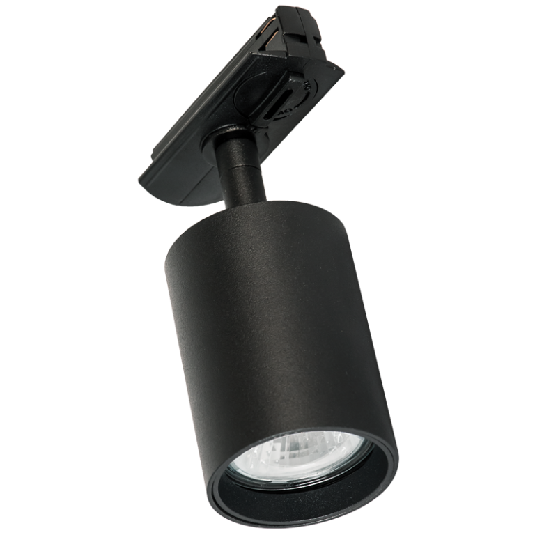 S100/1 Bright Star BLACK DIE CAST ALU+PLASTIC TRACKLIGHT 1X50W GU10