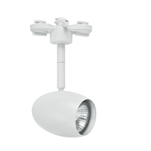 S106 Bright Star WHITE DIE CAST ALU TRACKLIGHT 1X50W GU10 220-240V