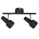 S165/2 Bright Star MATT BK MATT BLK & POLISH CHR 2X50W GU10 BASE 80MM BAR 300