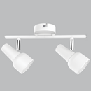 S166/2 Bright Star MATT WH MATT WH & POLISH CHR 2X50W GU10 BASE 80MM BAR300MM