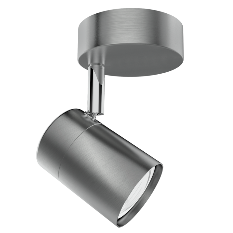 S168/1 Bright Star SATIN SATIN CHROME SPOTLIGHT 1X50W GU10 BASE 80MM