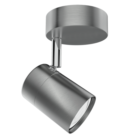 S168/1 Bright Star SATIN SATIN CHROME SPOTLIGHT 1X50W GU10 BASE 80MM