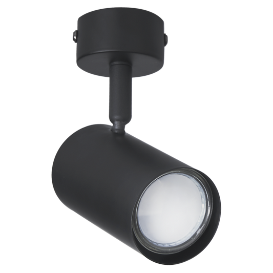 S176/1 Bright Star MATT BK MATT BLACK SPOTLIGHT GU10 BASE 55MM