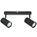 S176/2 Bright Star MATT BK MATT BLACK SPOTLIGHT 2XGU10 BASE/BAR 255X40MM