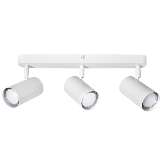 S177/3 Bright Star MATT WH MATT WHITE SPOTLIGHT 3XGU10 BASE/BAR 350X40MM