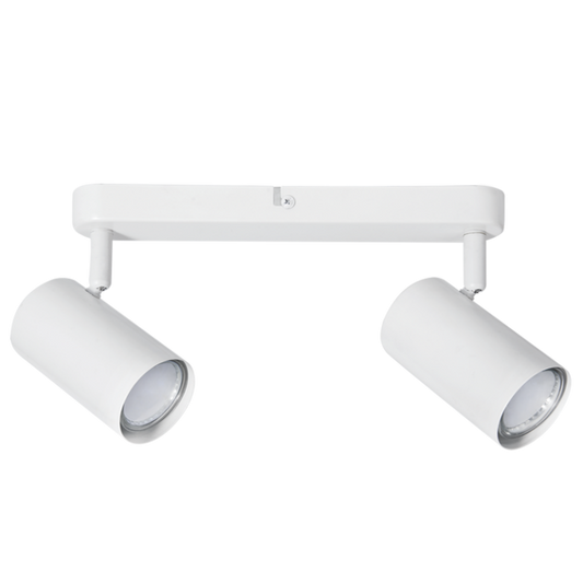 S177/2 Bright Star MATT WH MATT WHITE SPOTLIGHT 2XGU10 BASE/BAR 255X40MM
