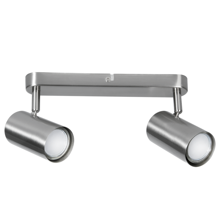 S178/2 Bright Star SATIN CHR SATIN CHR SPOTLIGHT 2XGU10 BASE/BAR 255X40MM