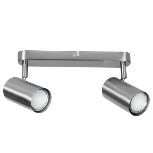 S178/2 Bright Star SATIN CHR SATIN CHR SPOTLIGHT 2XGU10 BASE/BAR 255X40MM