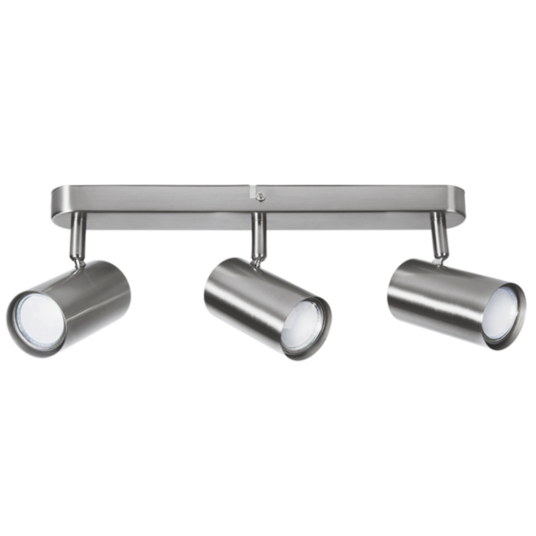 S178/3 Bright Star SATIN CHR SATIN CHR SPOTLIGHT 3XGU10 BASE/BAR 350X40MM