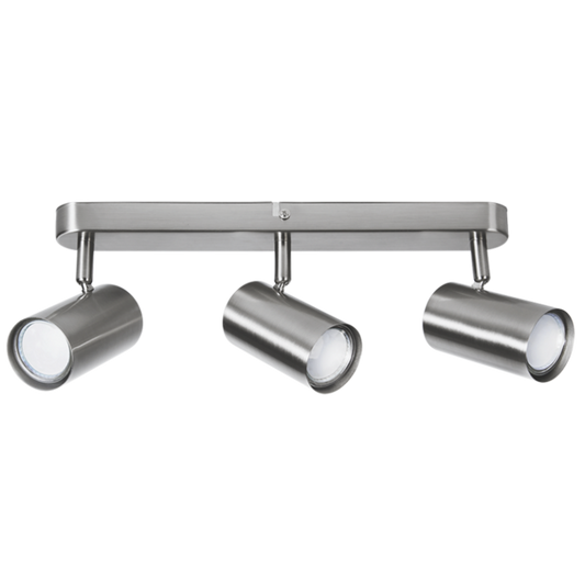 S178/3 Bright Star SATIN CHR SATIN CHR SPOTLIGHT 3XGU10 BASE/BAR 350X40MM