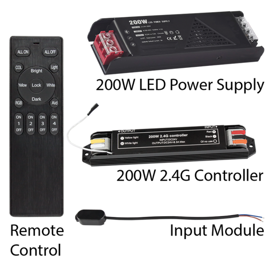 S322/4 Bright Star PIECE SET 200W 2.4 G SLIMLINEC 4 PIECE SET 24V DC CCT