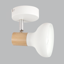 S401/1 Bright Star WHITE WHITE,WOOD,POLISH CHR SPOT 1X40WSES BASE 80MM