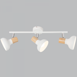 S401/3 Bright Star WHITE WHITE,WOOD,POLISH CHR SPOT 3X40WSES BAR 450MM